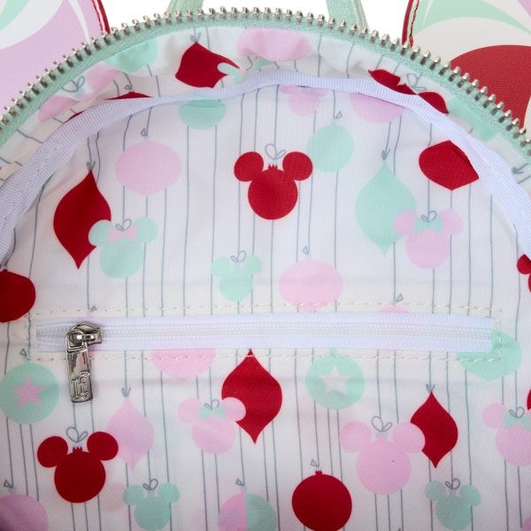 Minnie Holiday Peppermint Ornaments Mini-Rucksack - DISNEY LOUNGEFLY