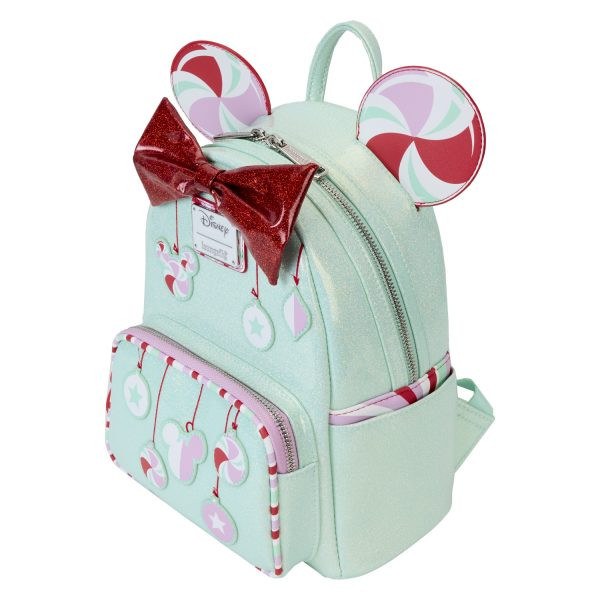 Minnie Holiday Peppermint Ornaments Mini-Rucksack - DISNEY LOUNGEFLY