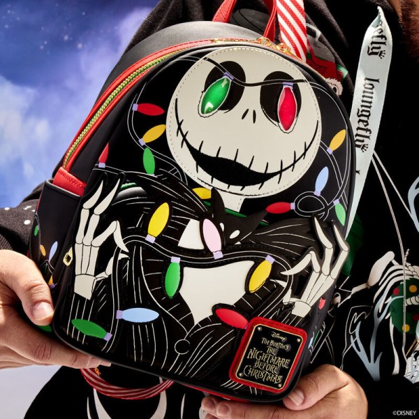 Jack Wrapped In Lights Leuchtender Mini-Rucksack - DISNEY LOUNGEFLY The Nightmare Before Christmas