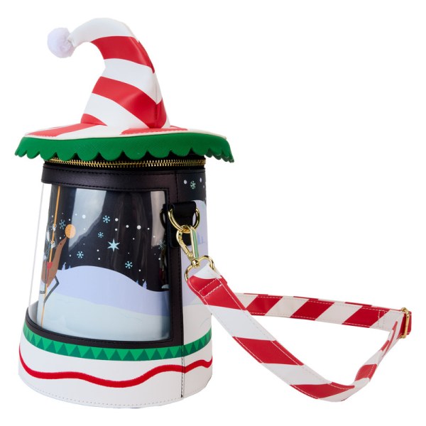 Umhängetasche mit Zuckerstangen- Umhängetasche und drehender Figur - DISNEY LOUNGEFLY The Nightmare Before Christmas