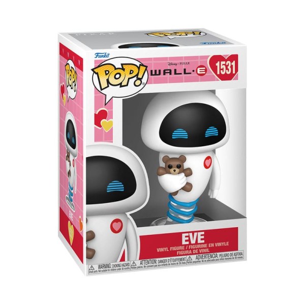 Wall-E Valentines POP! 1531 Disney Vinyl Figur Eve 9 cm