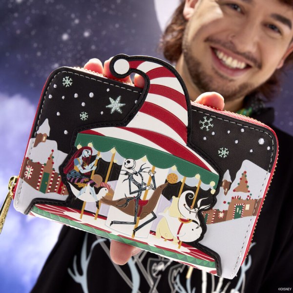 Geldbörse mit Zuckerstangen-Karussell - DISNEY LOUNGEFLY The Nightmare Before Christmas