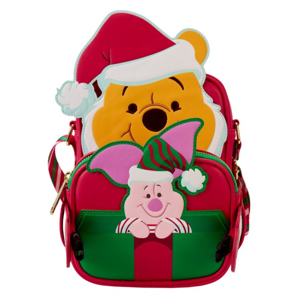 Santa Winnie & Ferkel Cosplay Umhängetasche mit Münzbeutel - DISNEY LOUNGEFLY Winnie Puuh