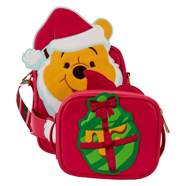 Santa Winnie & Ferkel Cosplay Umhängetasche mit Münzbeutel - DISNEY LOUNGEFLY Winnie Puuh