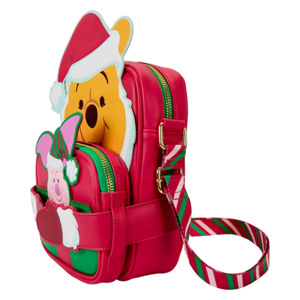 Santa Winnie & Ferkel Cosplay Umhängetasche mit Münzbeutel - DISNEY LOUNGEFLY Winnie Puuh
