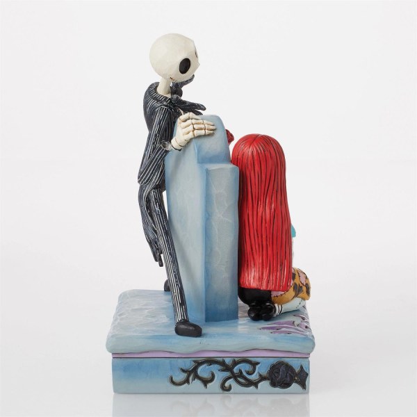 Jack und Sally auf einem Grabstein - DISNEY TRADITIONS