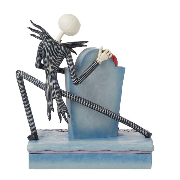 Jack und Sally auf einem Grabstein - DISNEY TRADITIONS