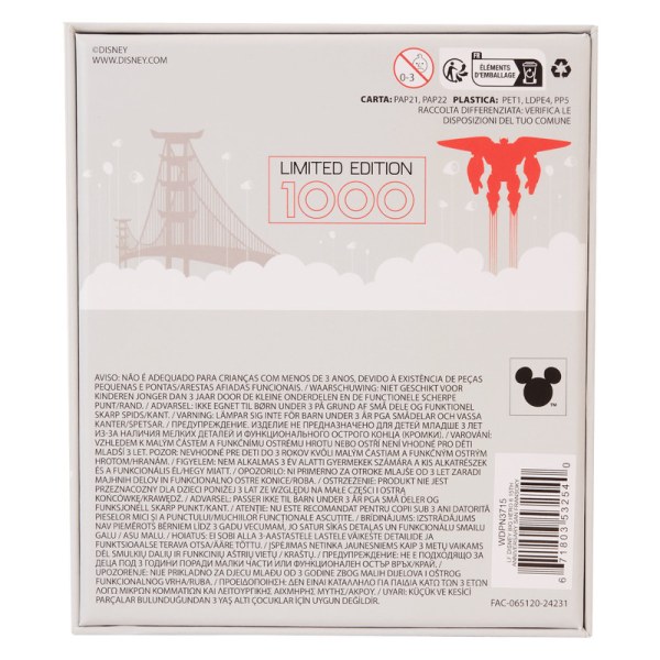 Anstecknadel „Baymax liebt San Fransokyo“ zum 10. Jubiläum – DISNEY LOUNGEFLY Baymax – Riesiges Robowabohu