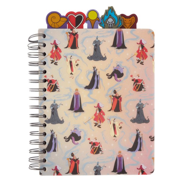 Schillerndes Spiral-Tab-Tagebuch - DISNEY LOUNGEFLY Villains