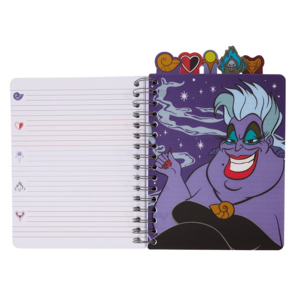 Schillerndes Spiral-Tab-Tagebuch - DISNEY LOUNGEFLY Villains