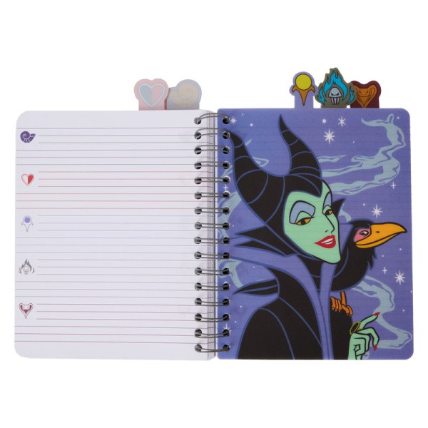 Schillerndes Spiral-Tab-Tagebuch - DISNEY LOUNGEFLY Villains