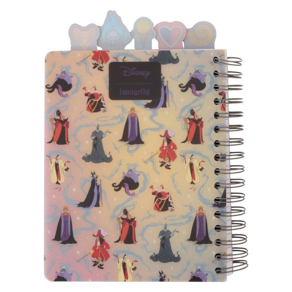 Schillerndes Spiral-Tab-Tagebuch - DISNEY LOUNGEFLY Villains