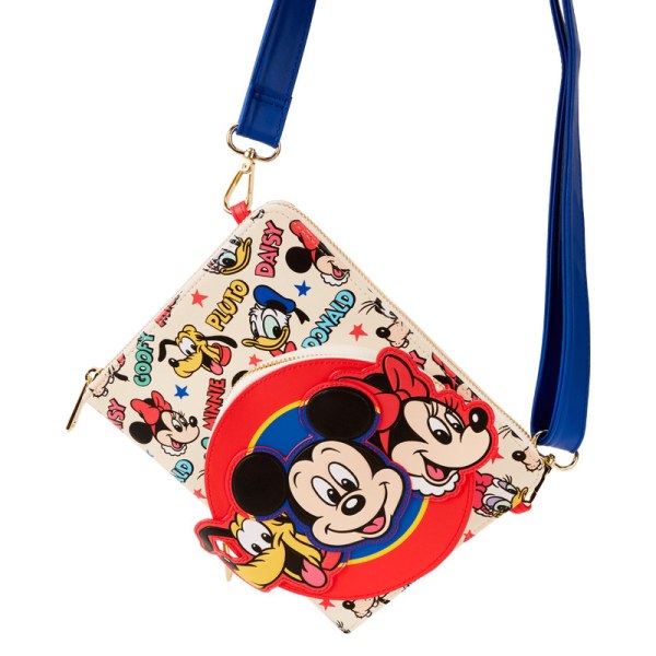 Nachfüllbares Crossbody-Tagebuch „Mickey & Friends“ - DISNEY LOUNGEFLY
