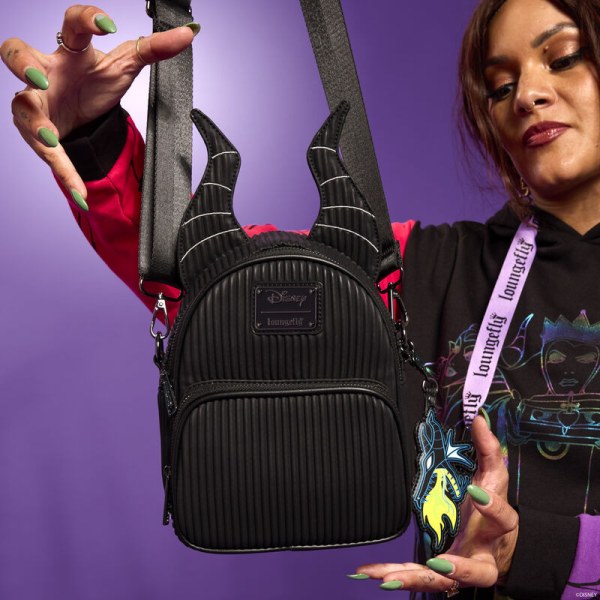 Malefiz Dragon Wandelbarer Mini-Rucksack und Umhängetasche - DISNEY LOUNGEFLY Dornröschen