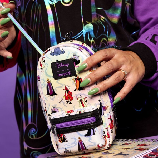 Villains Schillernder Mini-Rucksack mit Stiftetui - DISNEY LOUNGEFLY