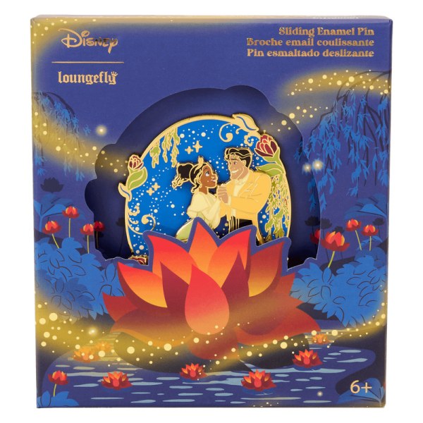 Tiana & Naveen leuchtende Sammelbox-Anstecknadel - DISNEY LOUNGEFLY Die Prinzessin und der Frosch zum 15. Jahrestag