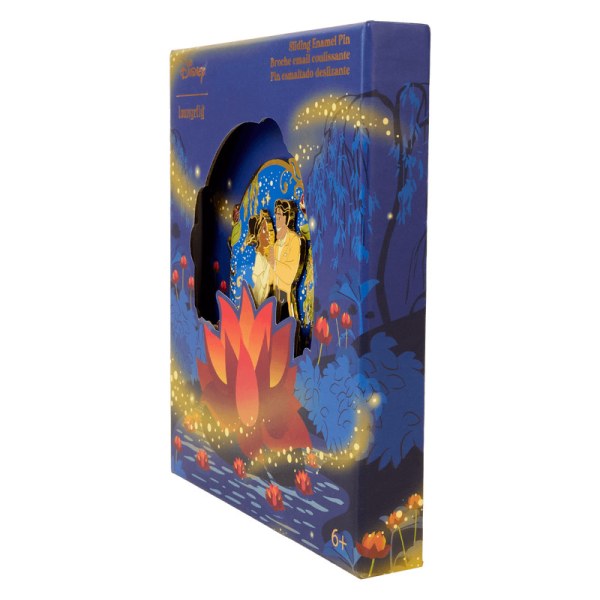 Tiana & Naveen leuchtende Sammelbox-Anstecknadel - DISNEY LOUNGEFLY Die Prinzessin und der Frosch zum 15. Jahrestag