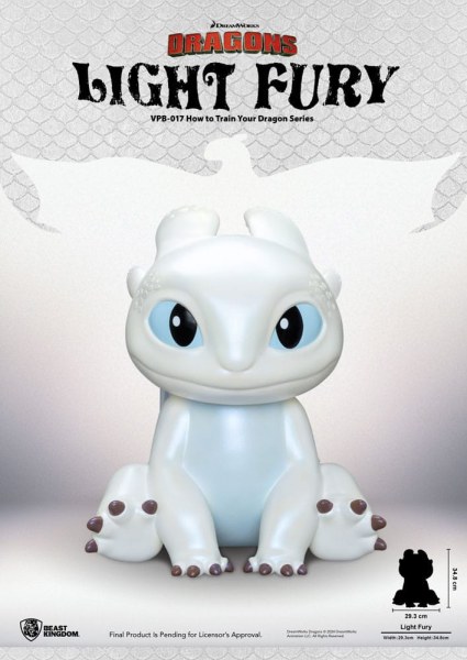 Drachen Spardose Funktionsfigur Light Fury 35 cm