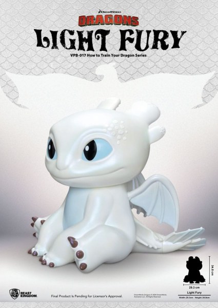 Drachen Spardose Funktionsfigur Light Fury 35 cm