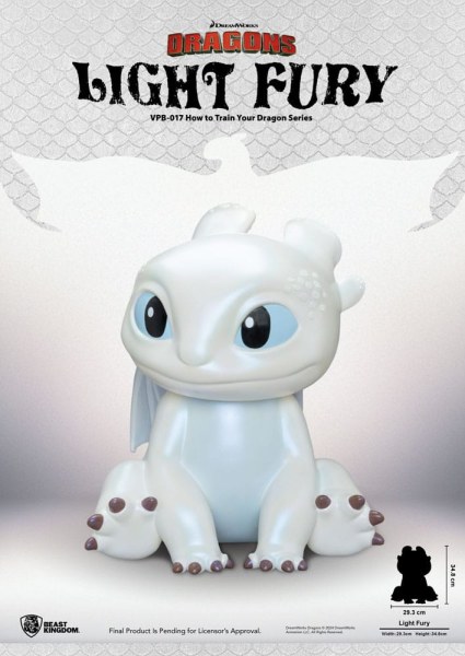 Drachen Spardose Funktionsfigur Light Fury 35 cm