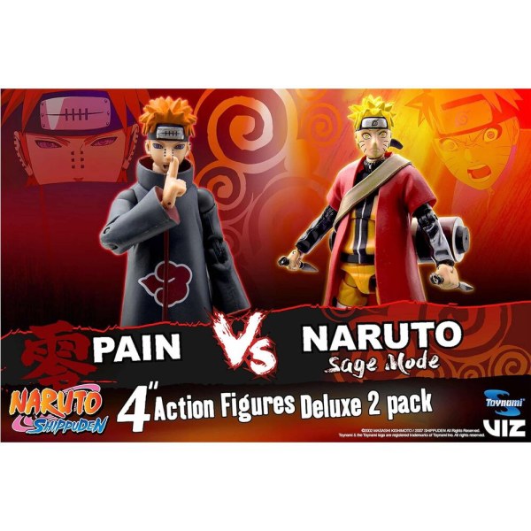 Naruto vs. Pain Sage Mode Set-Figuren – Naruto Shippuden 25. Jubiläum