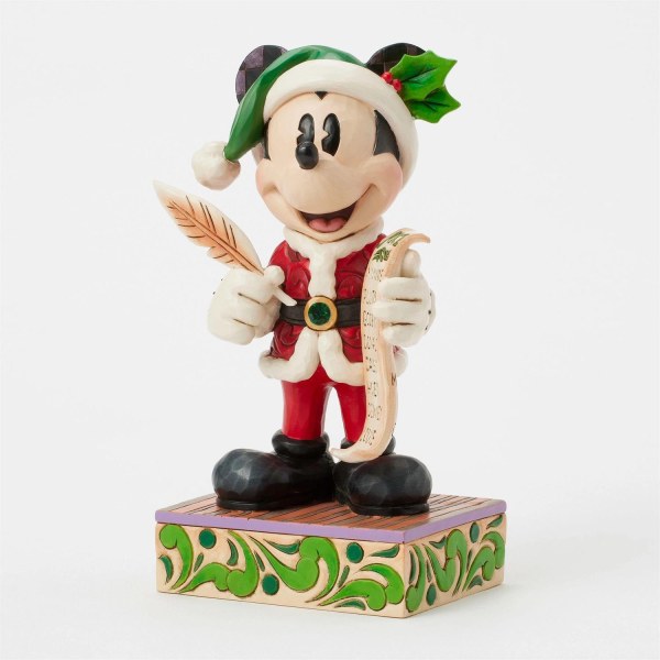 Weihnachtsmann Mickey mit Liste - Disney Traditions