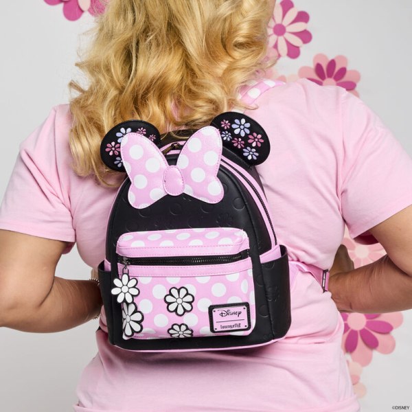 Minnie Maus Floral Rock The Dots Mini-Rucksack - DISNEY LOUNGEFLY