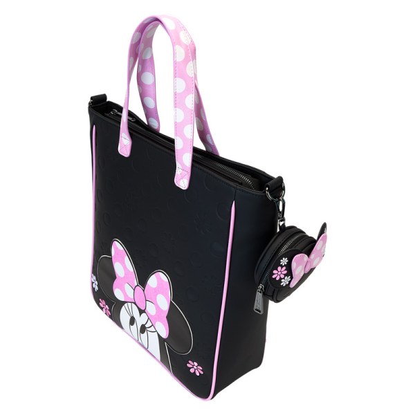 Minnie Maus Floral Rock The Dots Tragetasche mit Münzfach - DISNEY LOUNGEFLY