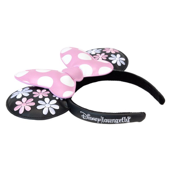 Minnie Maus Blumen-Stirnband mit Ohren und Punkten - DISNEY LOUNGEFLY