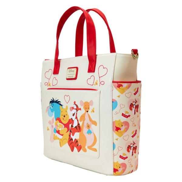 Wandelbarer Rucksack und Tragetasche „ Winnie Puuh & Friends Hearts“ – DISNEY LOUNGEFLY