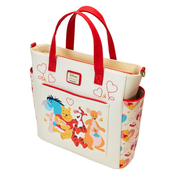 Wandelbarer Rucksack und Tragetasche „ Winnie Puuh & Friends Hearts“ – DISNEY LOUNGEFLY