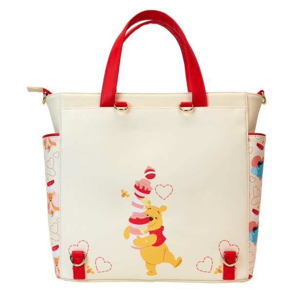 Wandelbarer Rucksack und Tragetasche „ Winnie Puuh & Friends Hearts“ – DISNEY LOUNGEFLY