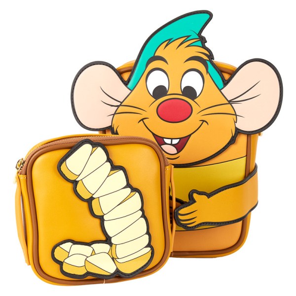 Gus Gus Umhängetasche mit Münzbeutel - DISNEY LOUNGEFLY Aschenputtel 75. Jahrestag