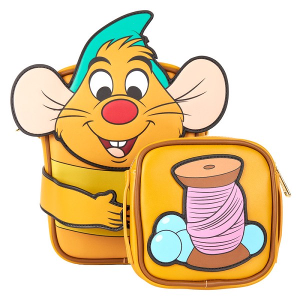 Gus Gus Umhängetasche mit Münzbeutel - DISNEY LOUNGEFLY Aschenputtel 75. Jahrestag