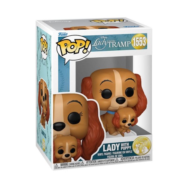 FUNKO POP! 1553 Lady mit Welpe – Disney Susi und Strolch