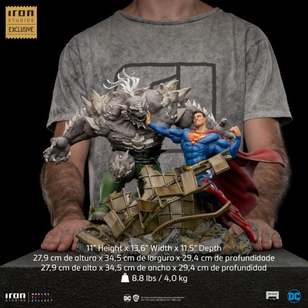 DC Comics Statuette 1/10 BDS Art Scale Superman vs Doomsday heo EU Exclusive 30 cm