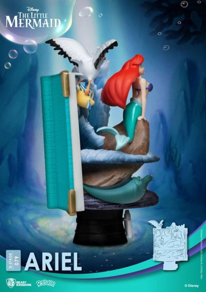 Disney- diorama PVC D-Stage Story Book Series Ariel, 15 cm