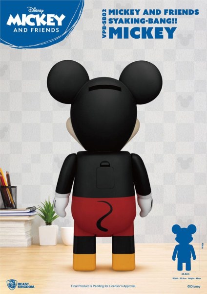 Disney Syaking Bang Mickey und Freunde Mickey Sparschwein aus Vinyl, 48 cm