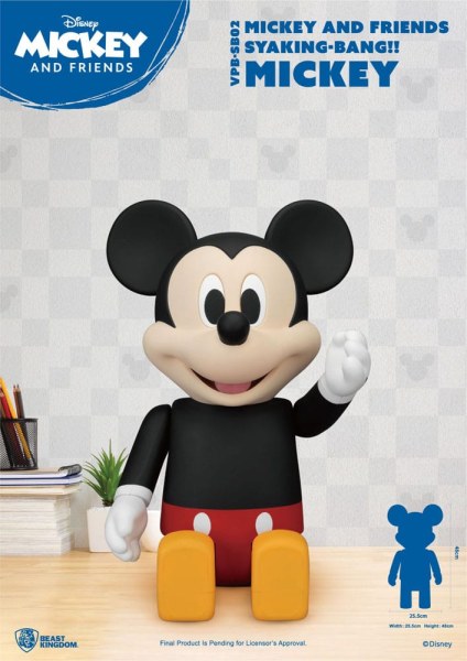 Disney Syaking Bang Mickey und Freunde Mickey Sparschwein aus Vinyl, 48 cm