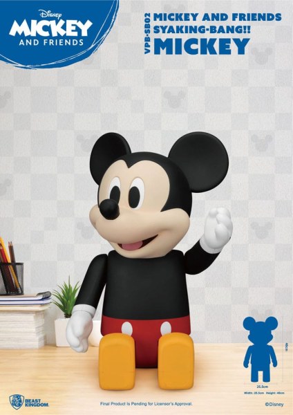 Disney Syaking Bang Mickey und Freunde Mickey Sparschwein aus Vinyl, 48 cm