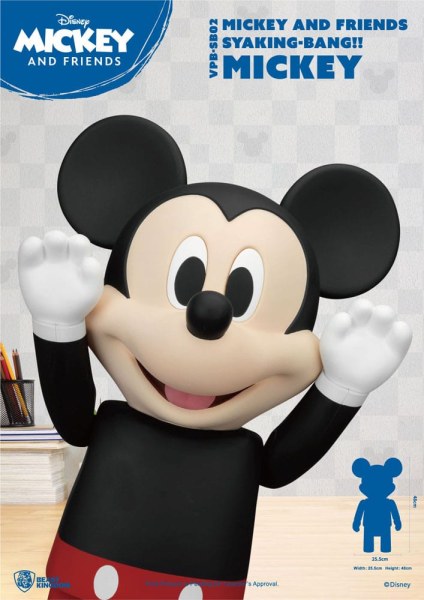 Disney Syaking Bang Mickey und Freunde Mickey Sparschwein aus Vinyl, 48 cm