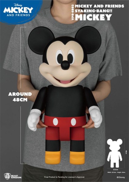 Disney Syaking Bang Mickey und Freunde Mickey Sparschwein aus Vinyl, 48 cm