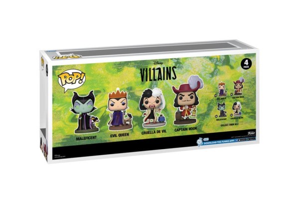 Disney Villains Pack 4 POP-Figuren! Filme Vinyl Villains (GW)(EMEA) 9 cm