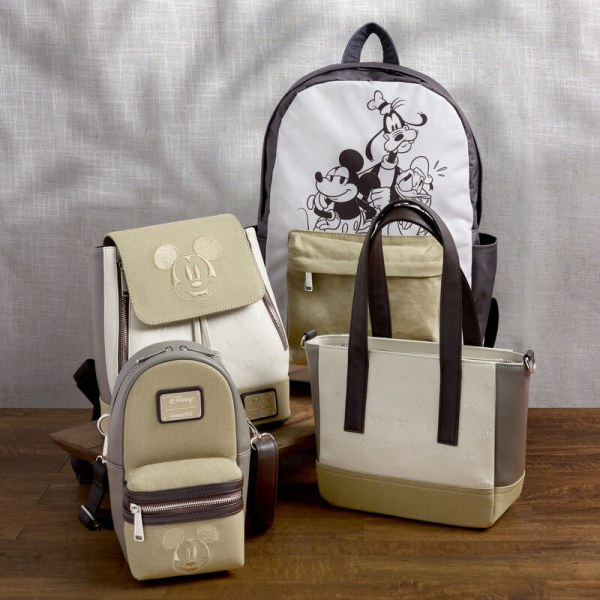 Mickey & Friends – Mini-Rucksack aus Canvas mit Allover-Print und Kordelzug - DISNEY LOUNGEFLY