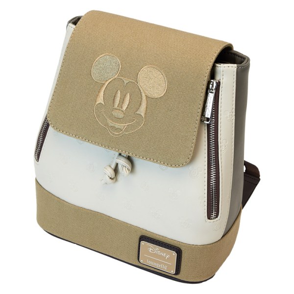 Mickey & Friends – Mini-Rucksack aus Canvas mit Allover-Print und Kordelzug - DISNEY LOUNGEFLY