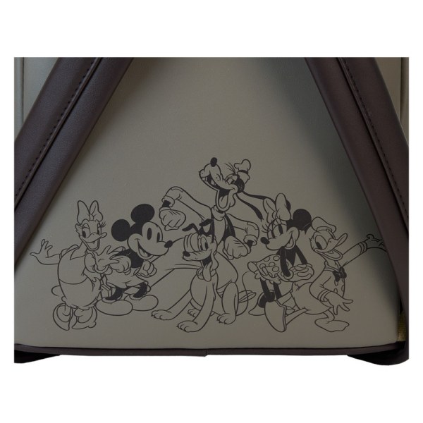 Mickey & Friends – Mini-Rucksack aus Canvas mit Allover-Print und Kordelzug - DISNEY LOUNGEFLY