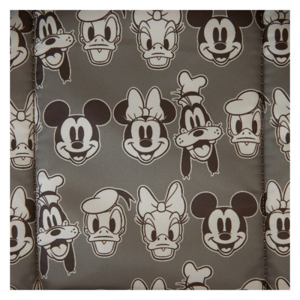 Mickey & Friends – Mini-Rucksack aus Canvas mit Allover-Print und Kordelzug - DISNEY LOUNGEFLY