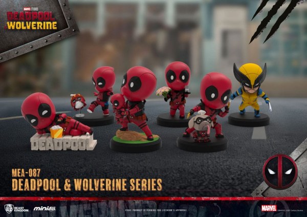 Deadpool 3 Figuren Deadpool & Wolverine Serie Mini Egg Attack Set 8 cm