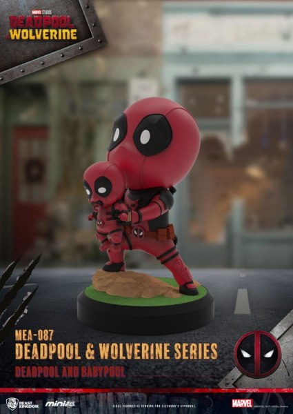Deadpool 3 Figuren Deadpool & Wolverine Serie Mini Egg Attack Set 8 cm