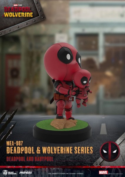 Deadpool 3 Figuren Deadpool & Wolverine Serie Mini Egg Attack Set 8 cm